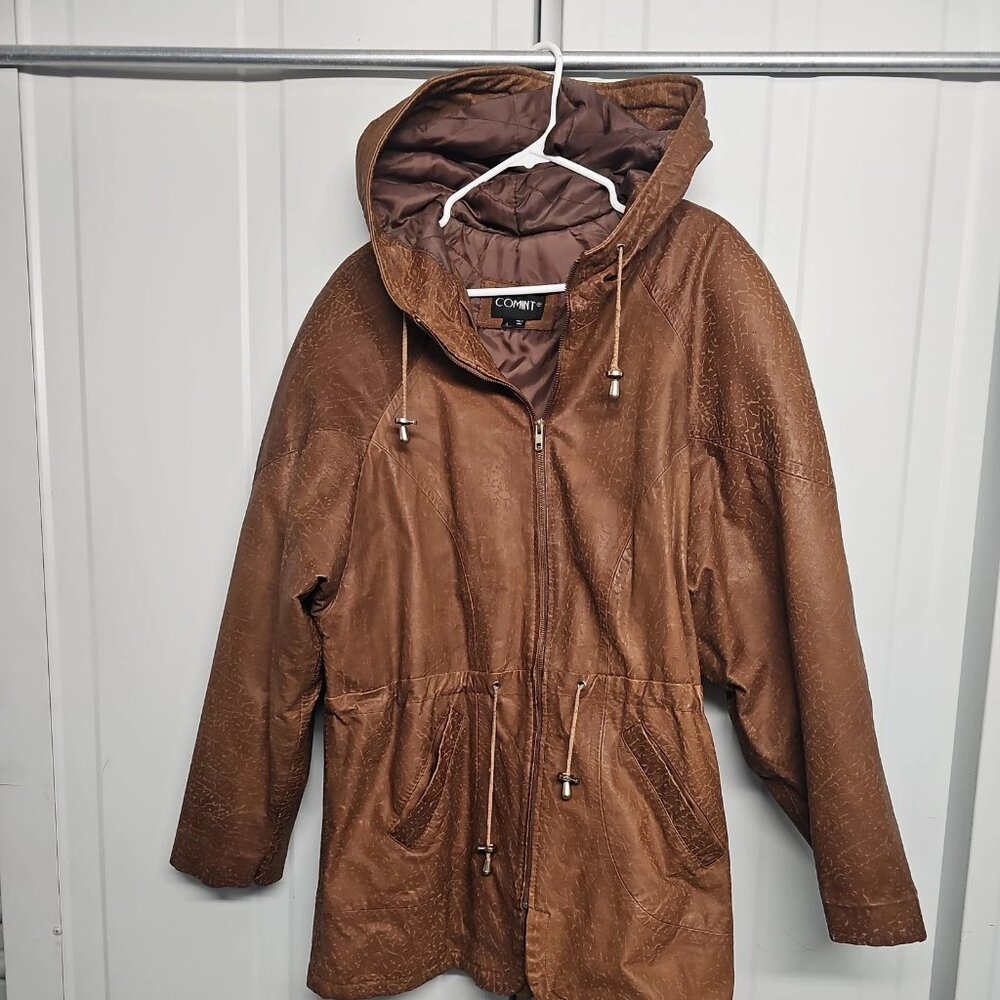 COMINT Suede Leather Jacket Fringe Mens L Argentina Cowboy Festival